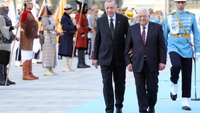 Mahmoud Abbas with Recep Tayyip Erdoğan